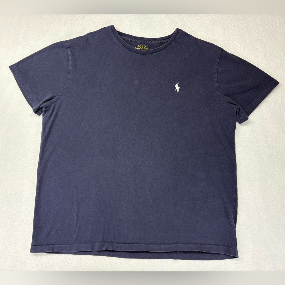 Polo Ralph Lauren Mens T-Shirt Crew Neck Short Sleeve Mesh Tee Top Logo Large